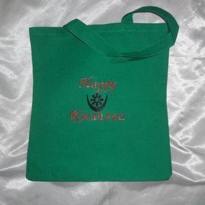 Kwanzaa Tote Bag Embroidery on Both Sides